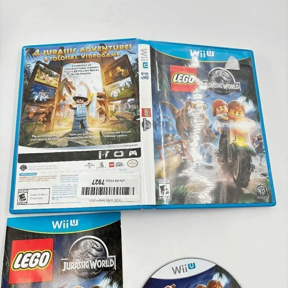 LEGO‎ Jurassic World PS3 CIB W/ Manual (Nintendo Wii U) Tested & Working